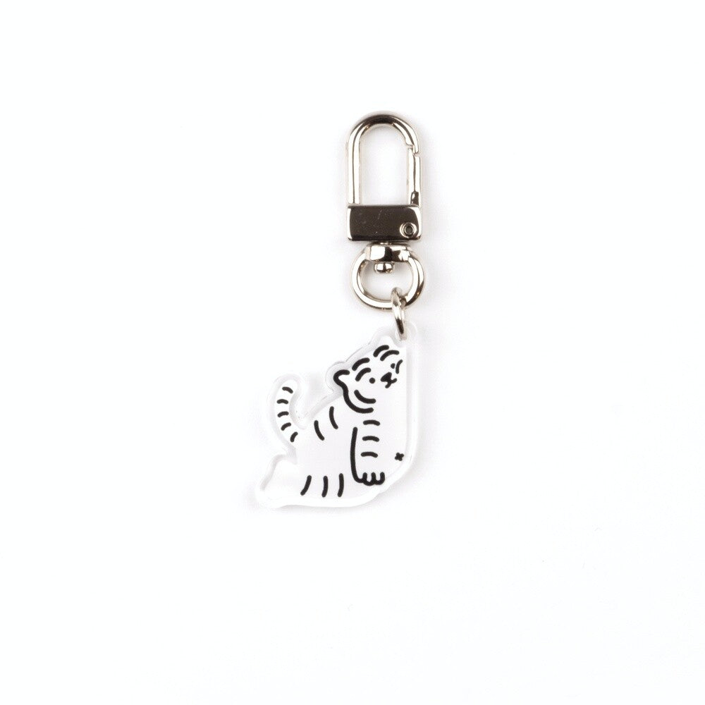 IT'S OK WHITE TIGER KEY RING