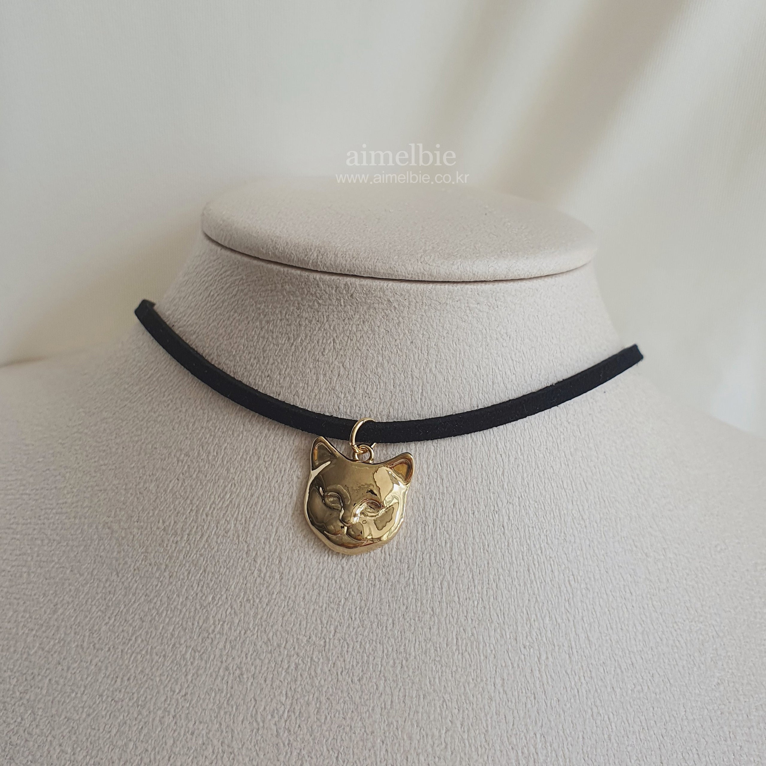 Melbie the Cat Series - Cat Face Choker (Gold ver.) (Kep1er Youngeun Necklace)