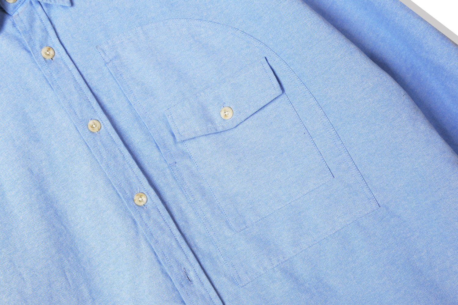 UTILITY CURVED POCKET OXFORD SHIRT SKYBLUE