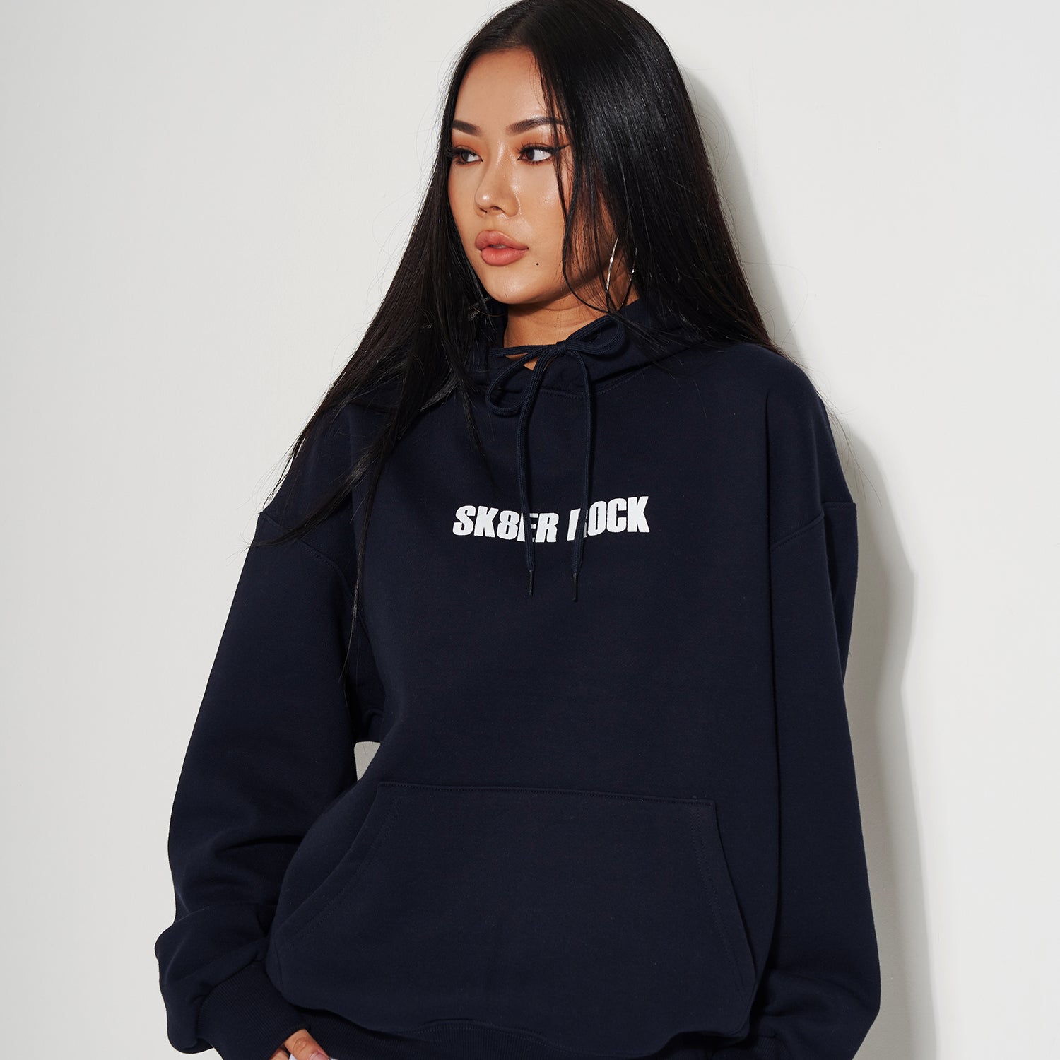 BURNING EYES HOODIE NAVY