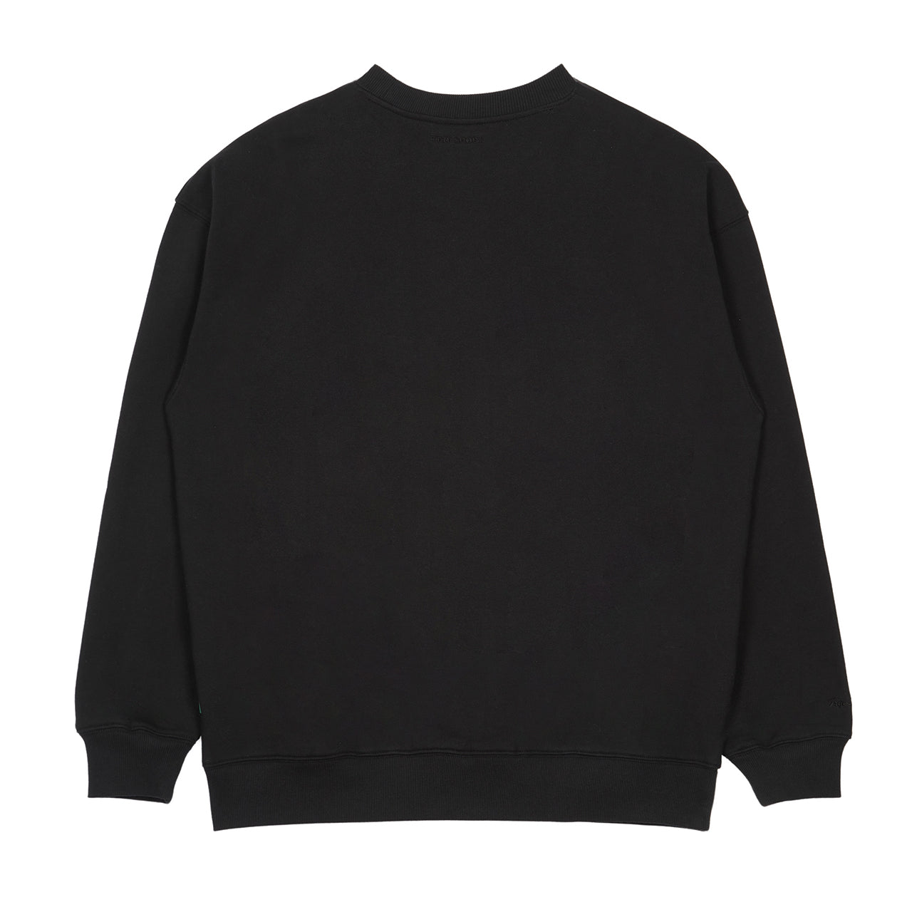 PIZZA EMBROIDERY SWEAT SHIRT (T32112S) - BLACK