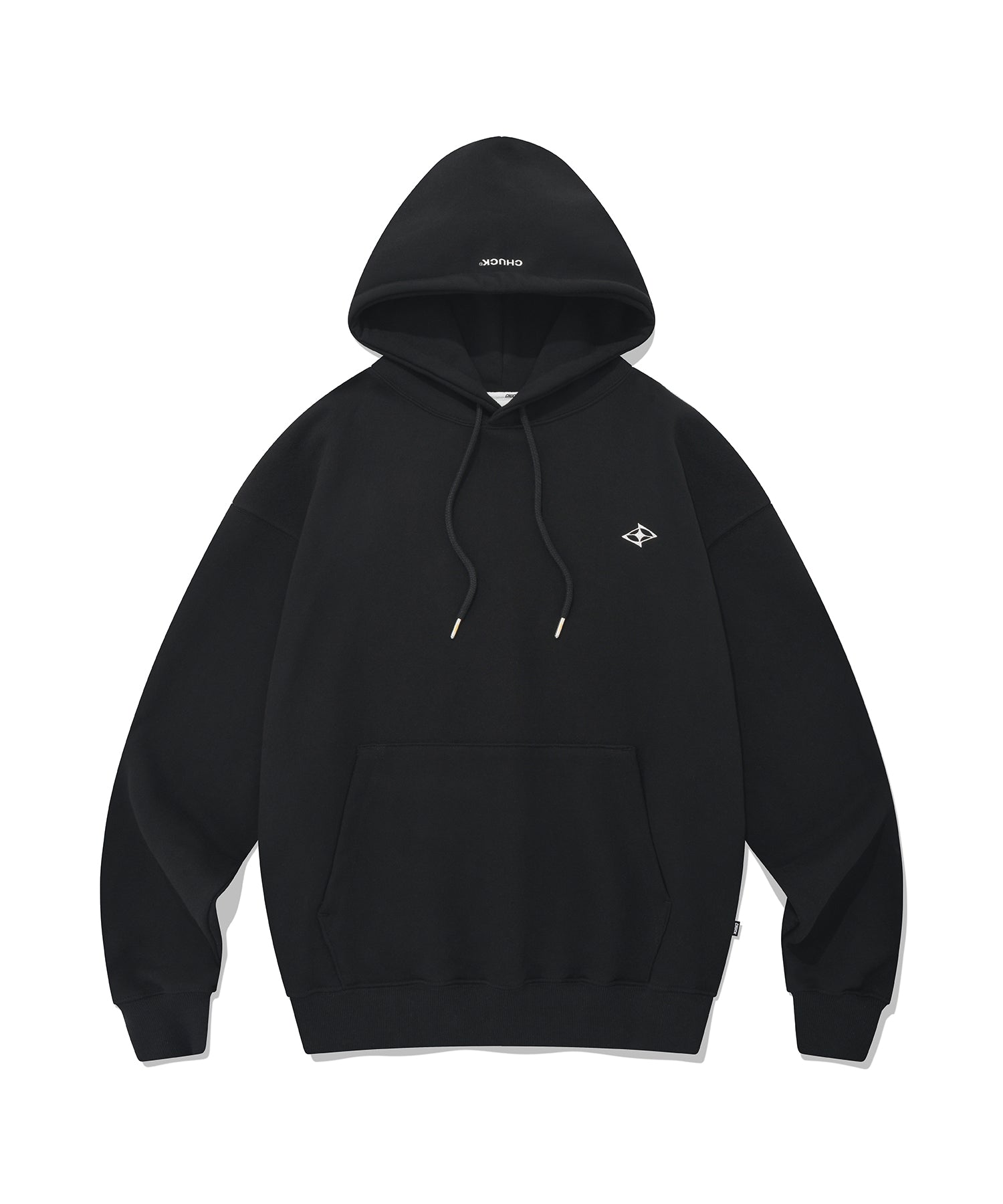 CHUCK シャープロゴレギュラーフィットフーディ / CHUCK SHARP LOGO REGULAR FIT HOODIE (BLACK)