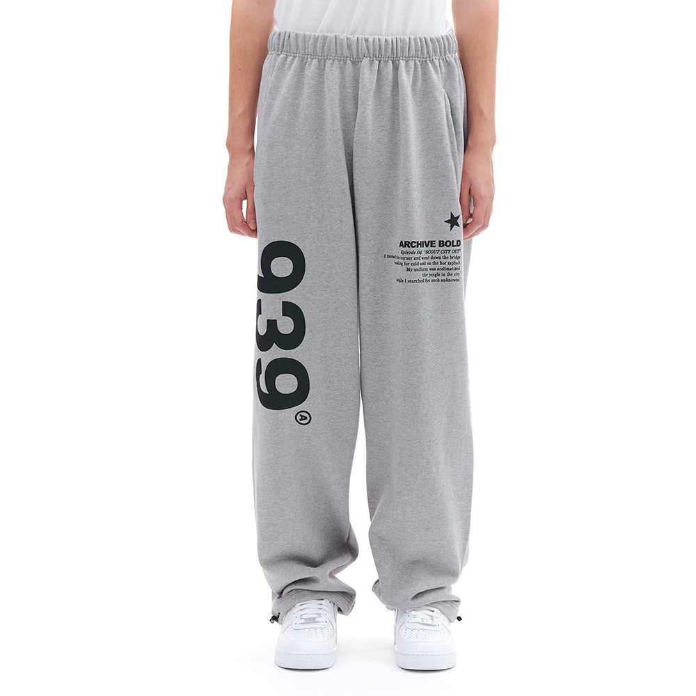 939 LOGO SWEAT PANTS (GRAY)