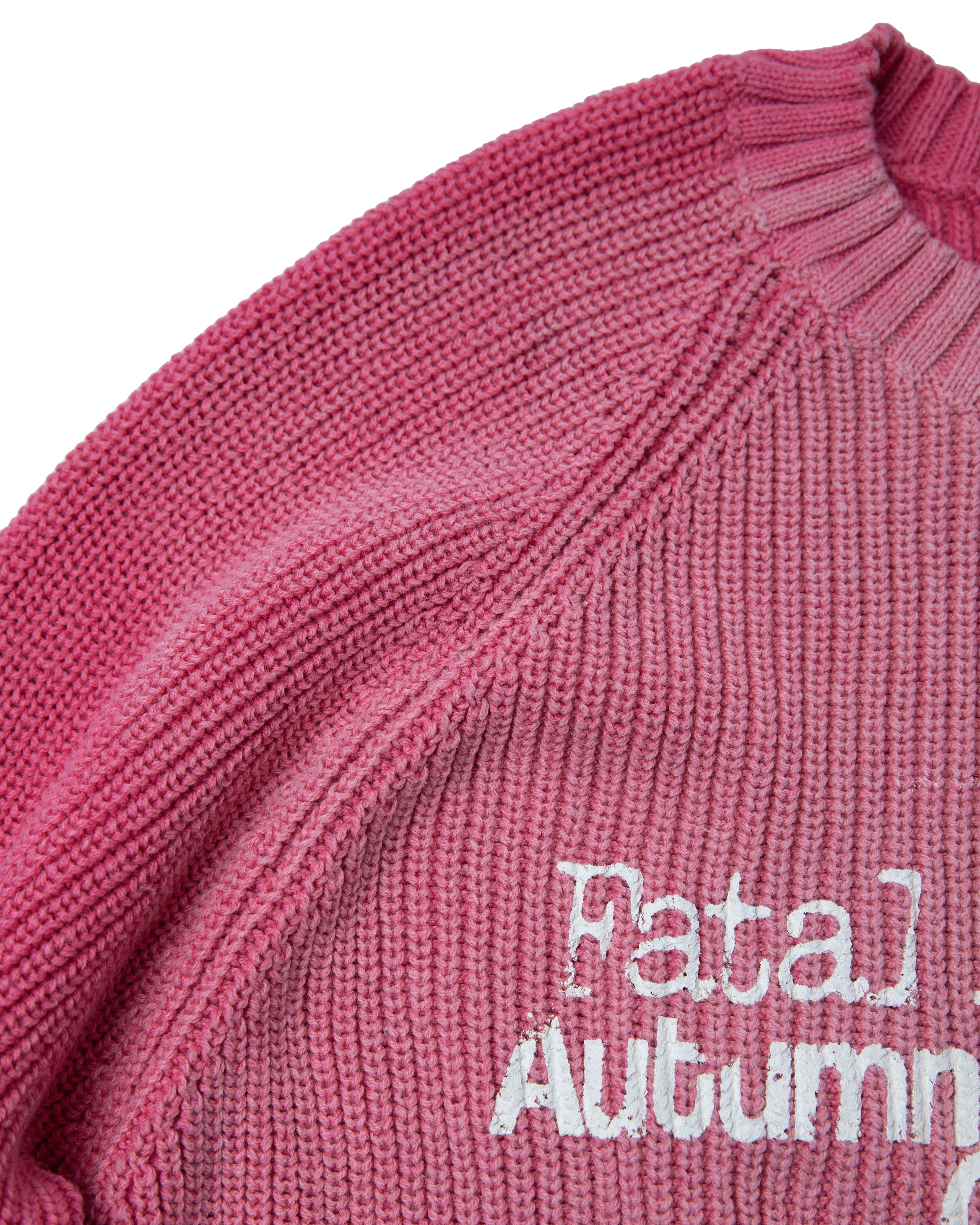 F/A PINK WASHED KNIT SWEATER