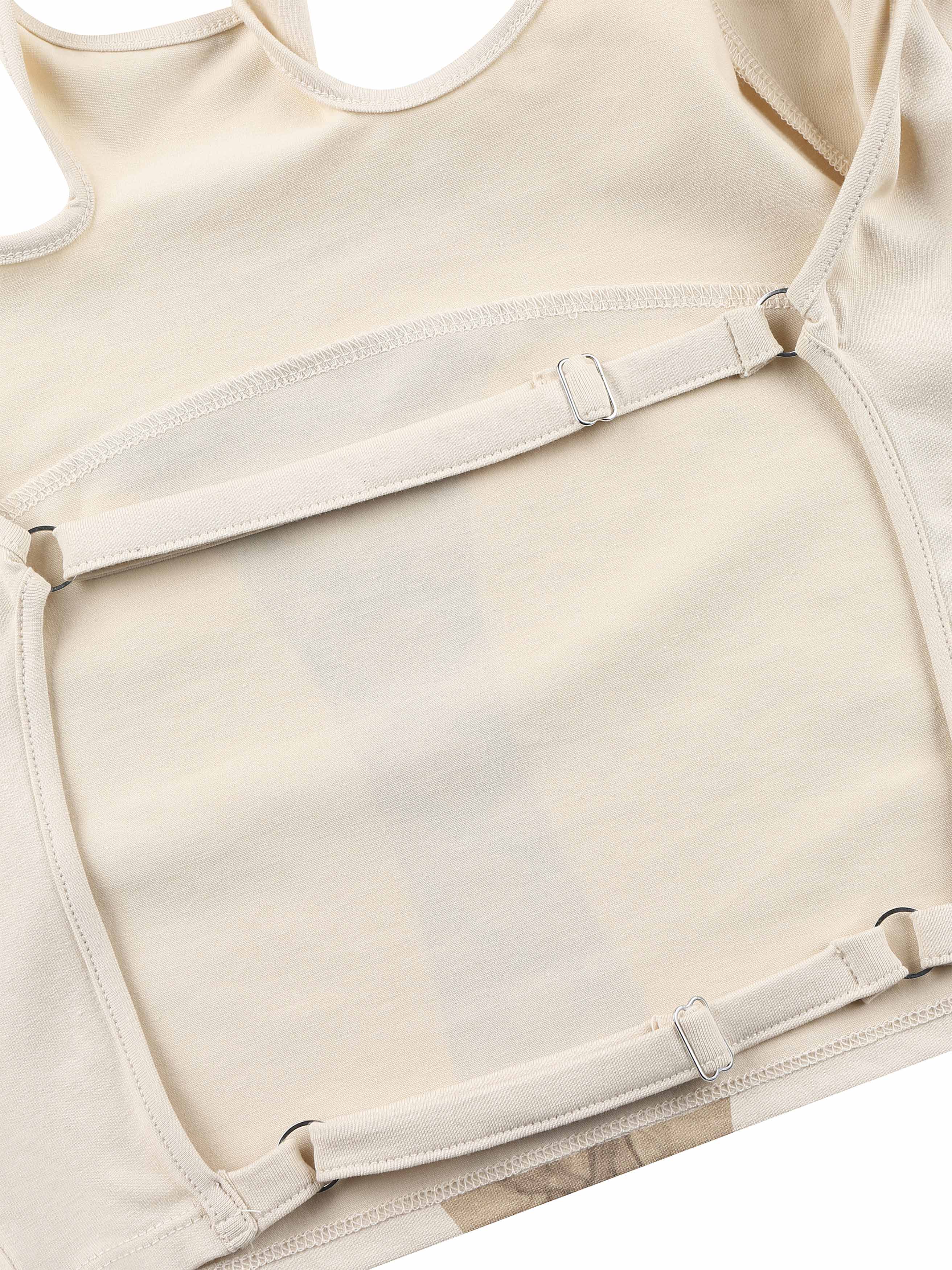 Romanticize Balckless Top BEIGE