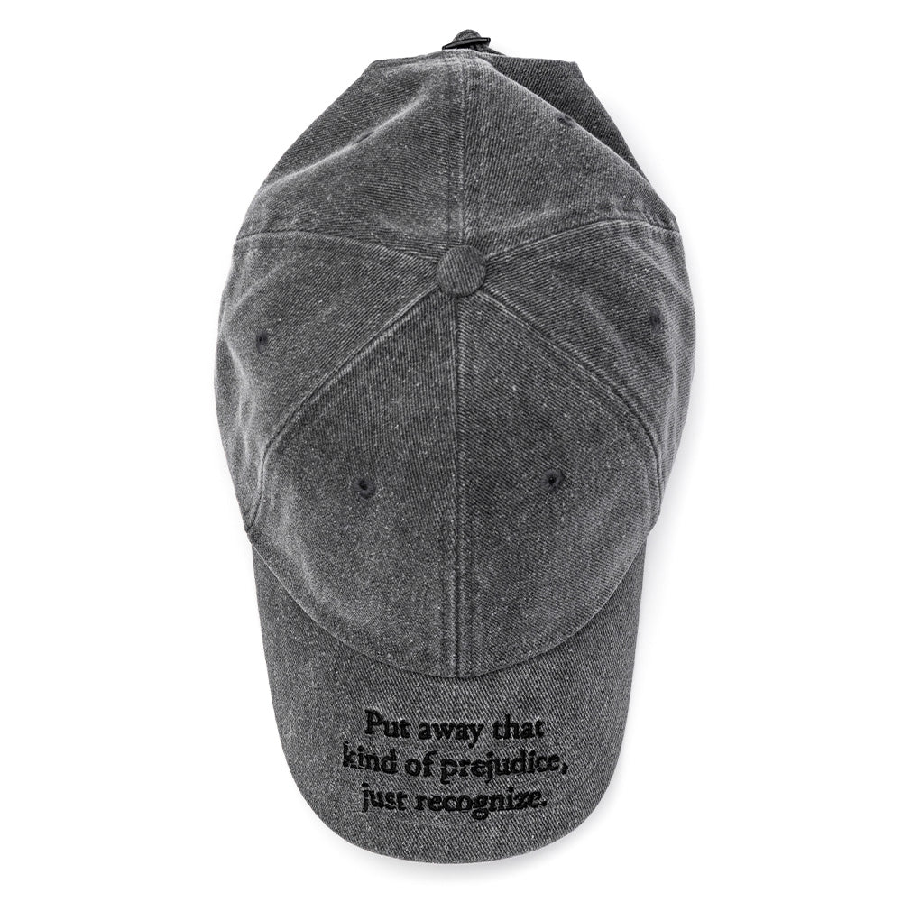 BBD Slogan Logo Denim Cap (Dark Gray)