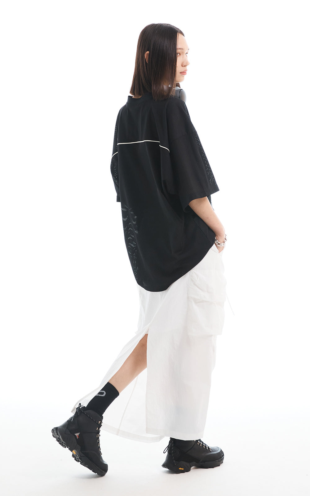 MESH JERSEY T-SHIRT_BLACK