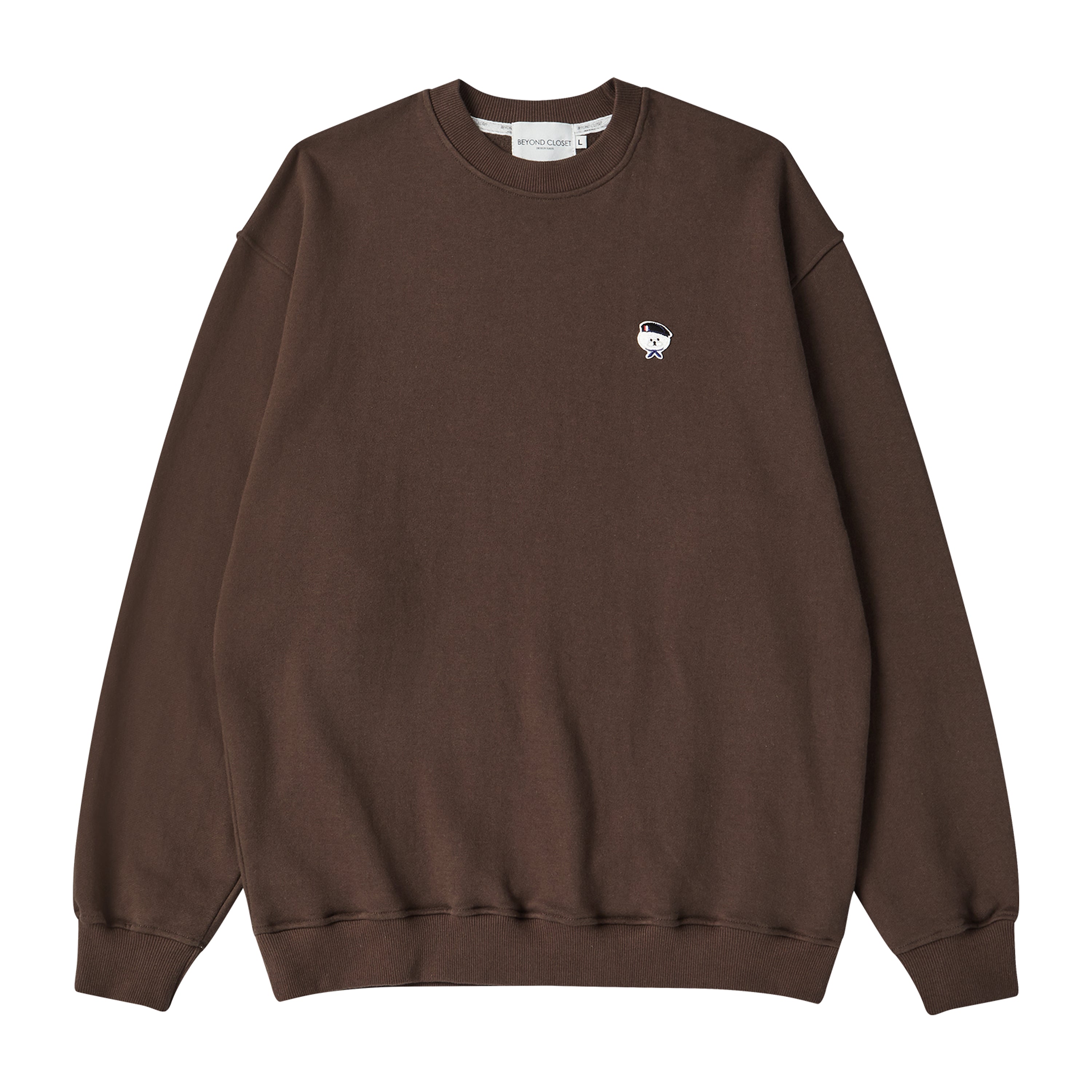 NEW PARISIAN LOGO SWEAT SHIRT BROWN