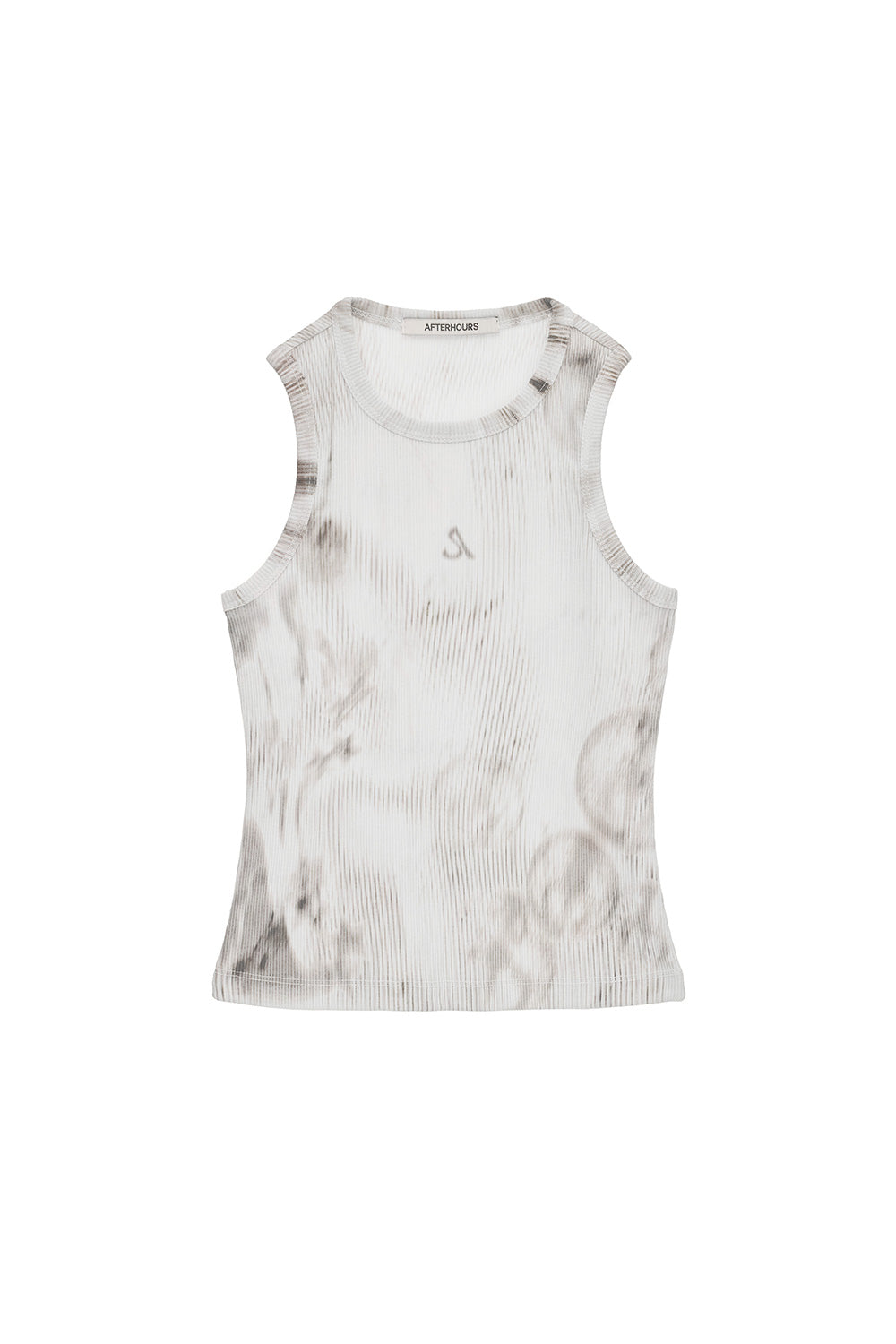 GRAPHIC SLEEVELESS TOP (BEIGE)