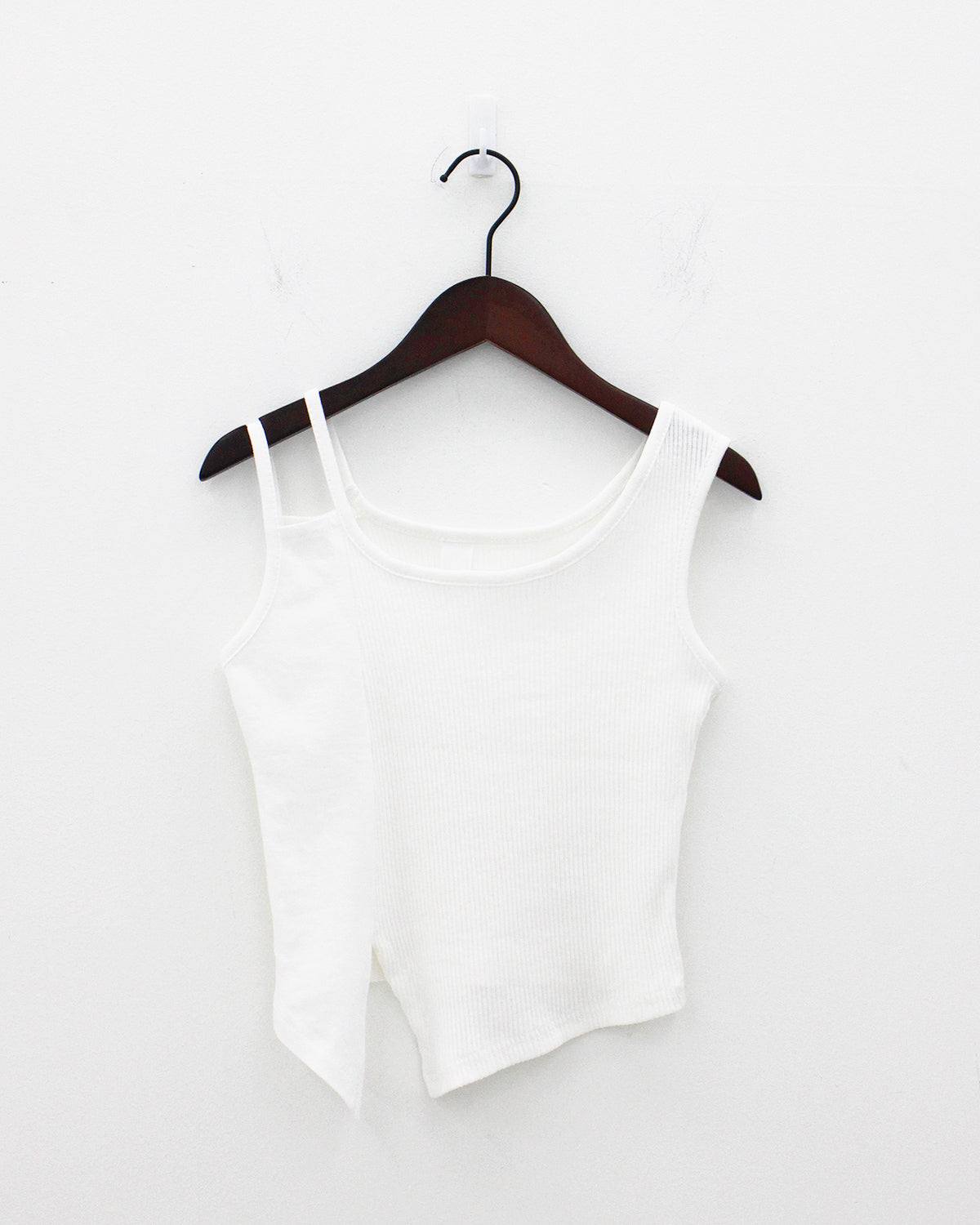 Unbalanced sleeveless (3color)