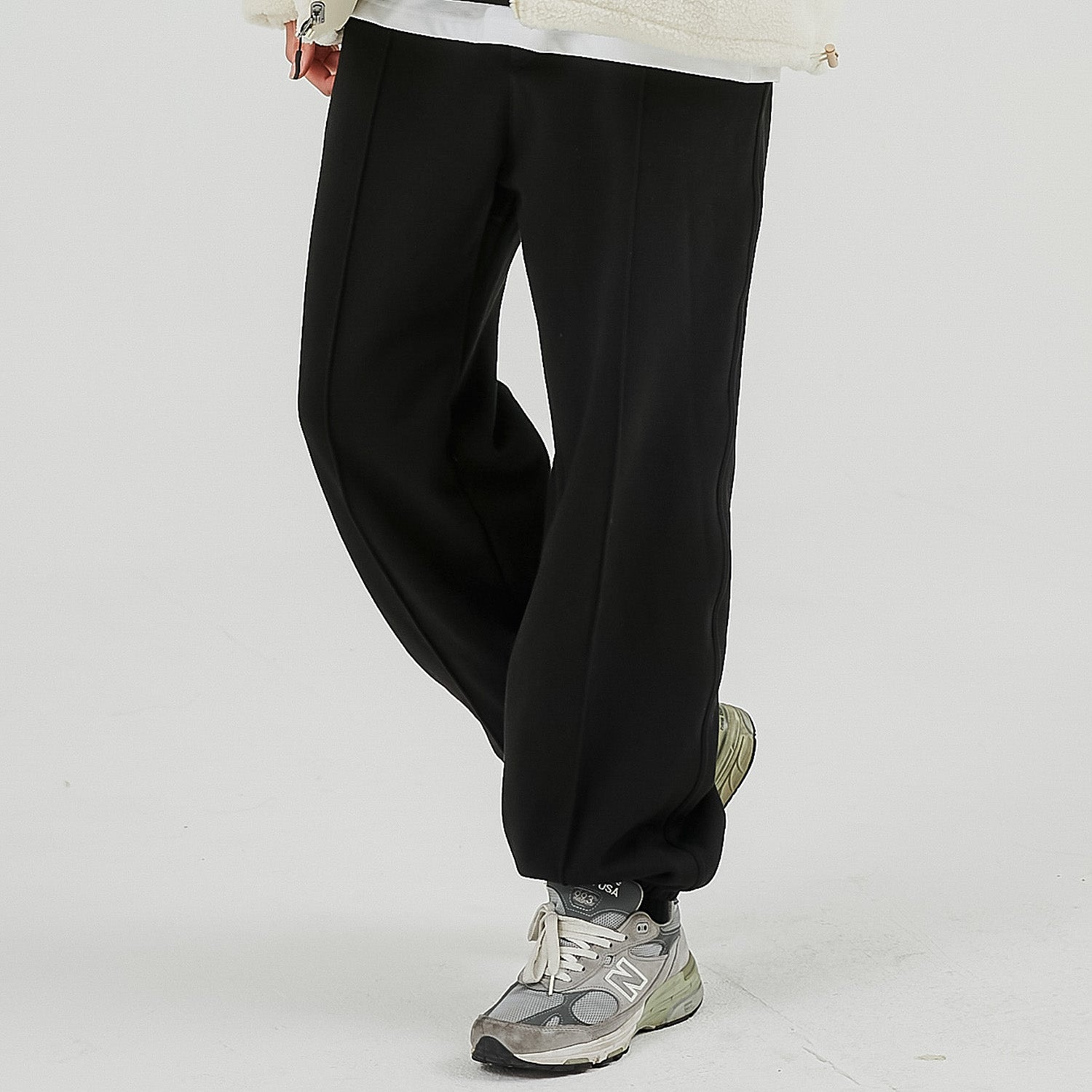 [winter] wide sweat pintuck jogger pants (CP0181)