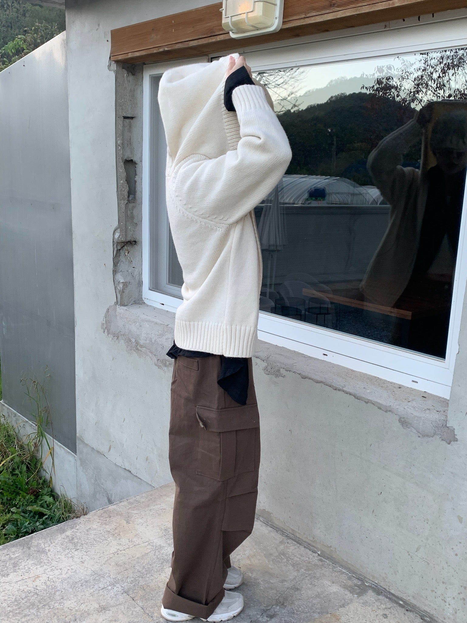 Winter Pocket Cargo Pants (Brown/Khaki)