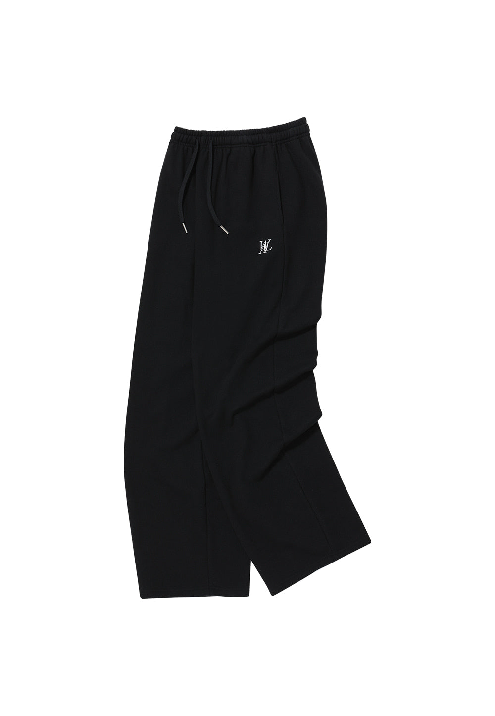 Signature relax wide pants - BLACK