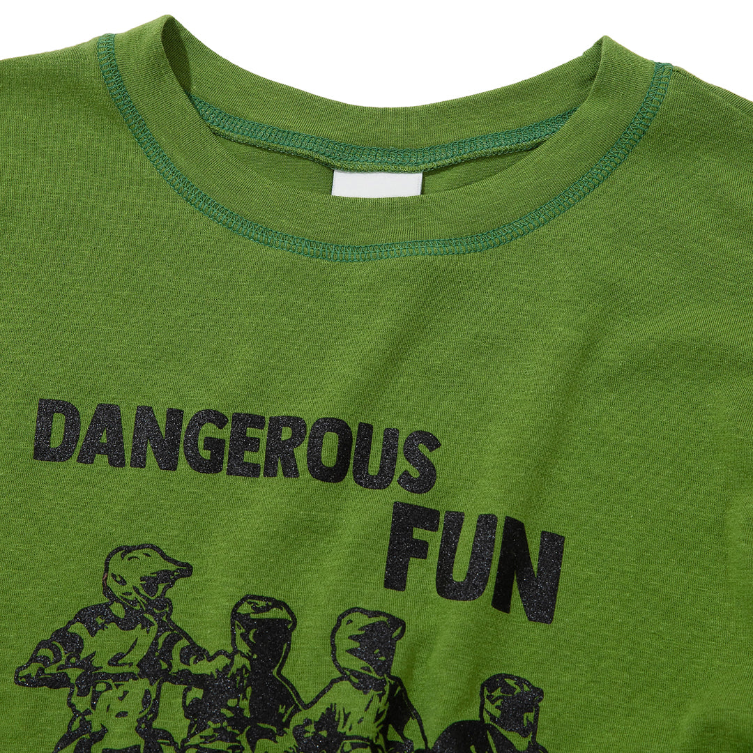 DANGEROUS FUN long-sleeved T-Shirt (GREEN)