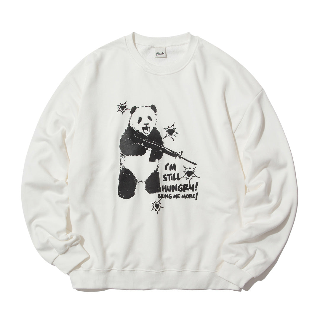 HUNGRY PANDA SWEATSHIRT (IVORY)