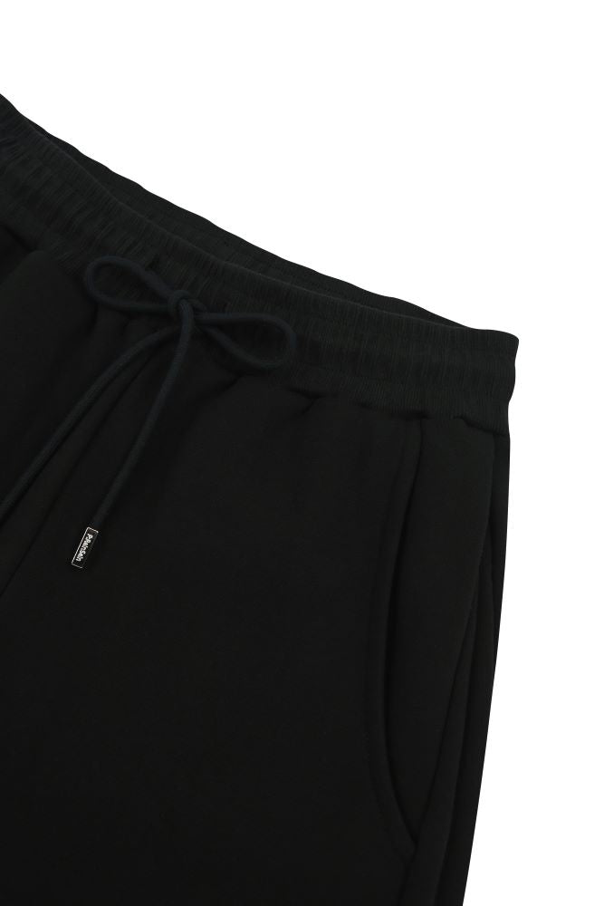 Black vintage side pintuck balloon jogger