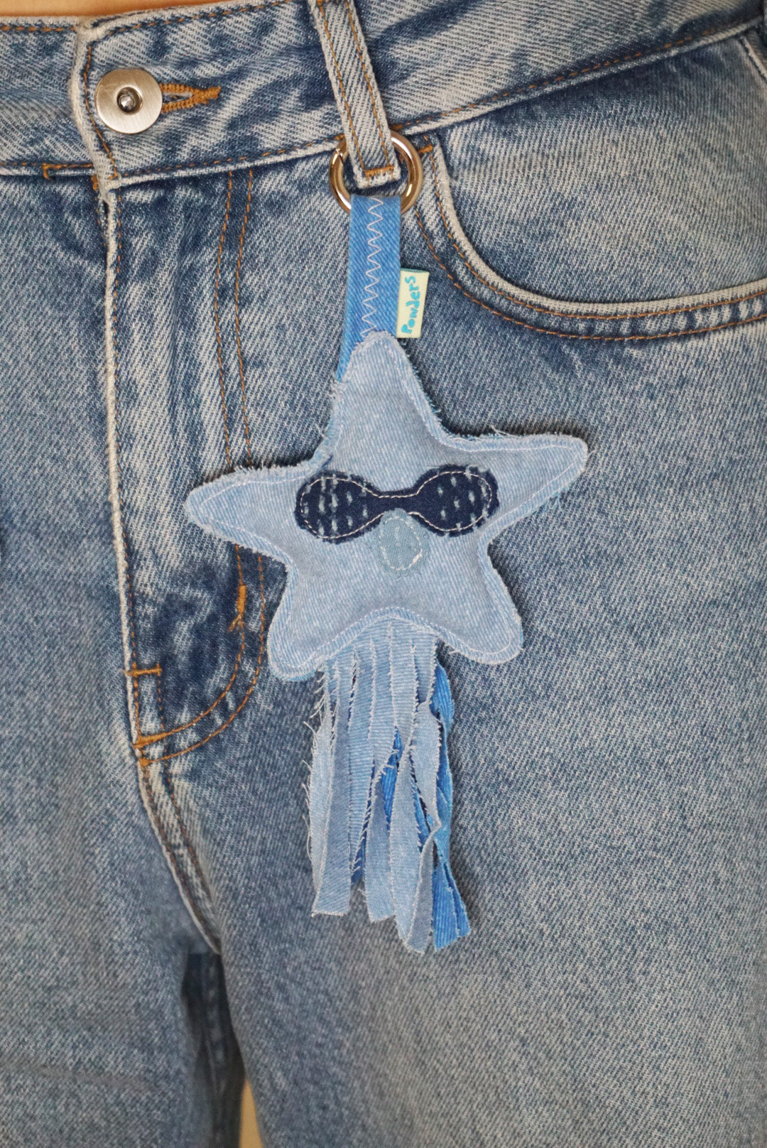 Blue Friends Keyring-star