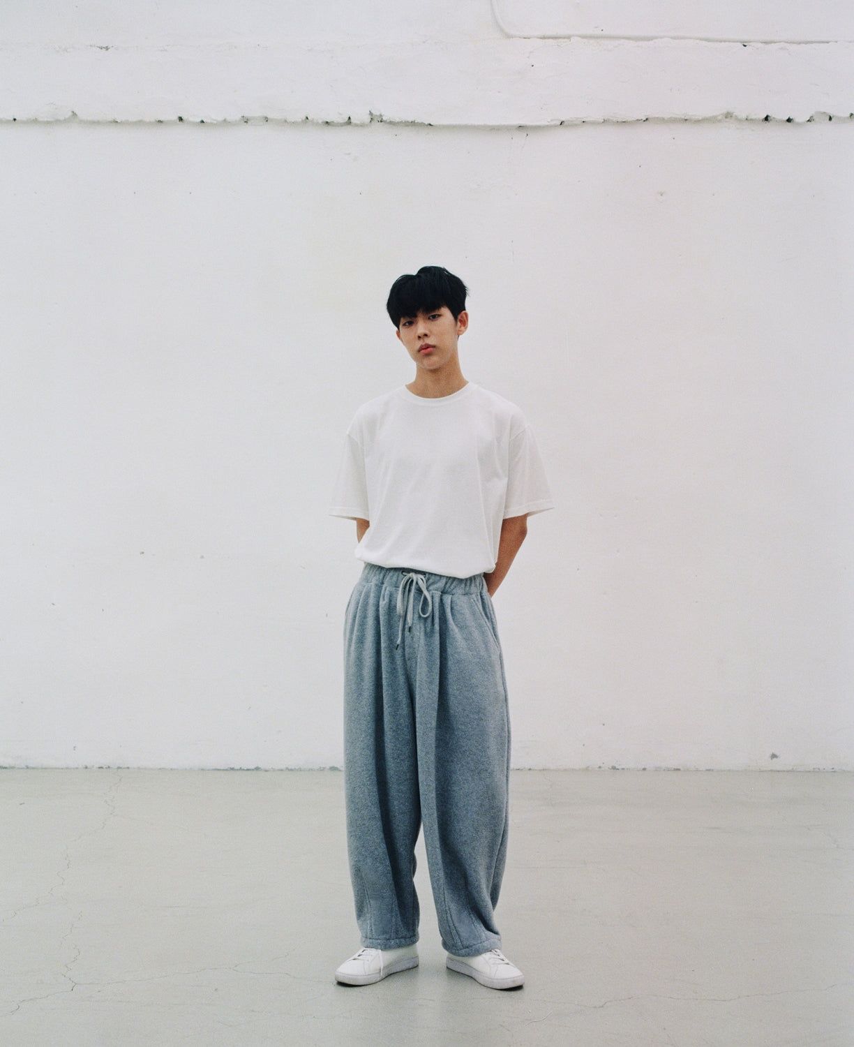 WARM-FLEECE BALLOON PANTS (Gray)