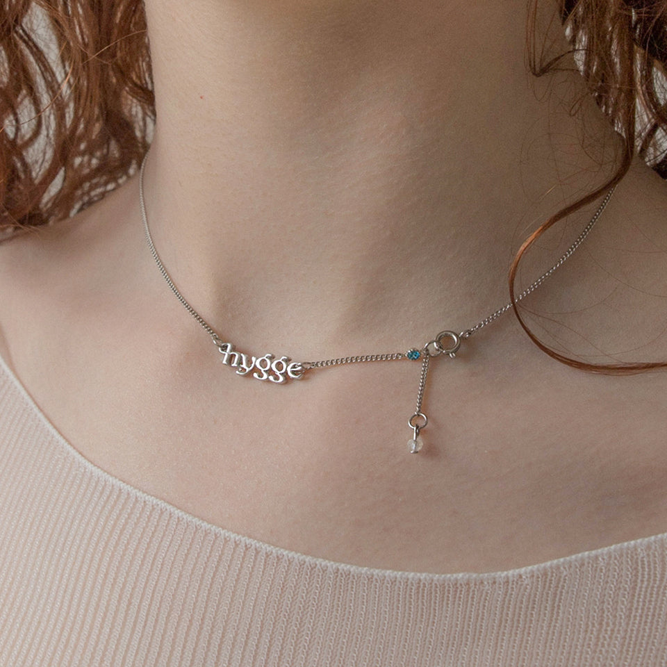 Hygge life slim chain necklace (silver)