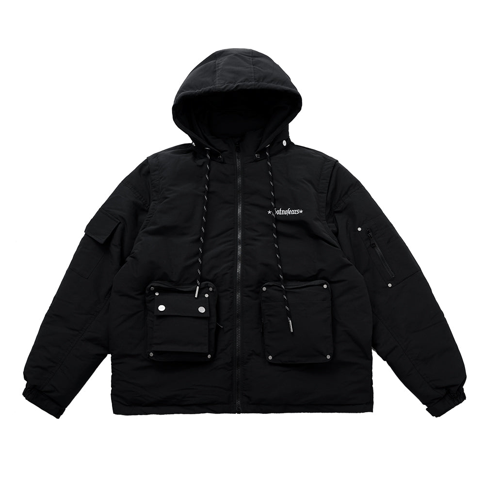 LAYERED PUFFER DOWN JACKET