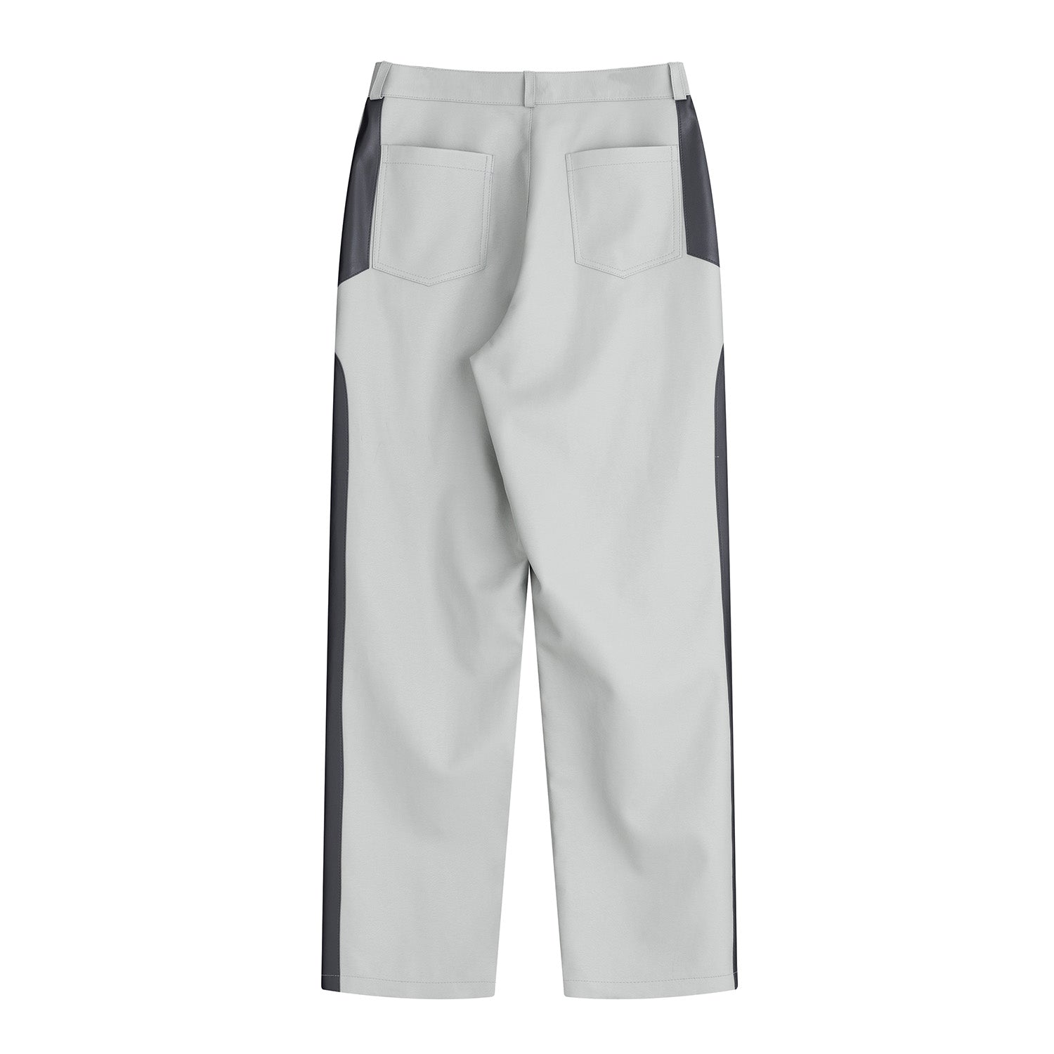 Racer Leather Pants (Gray)