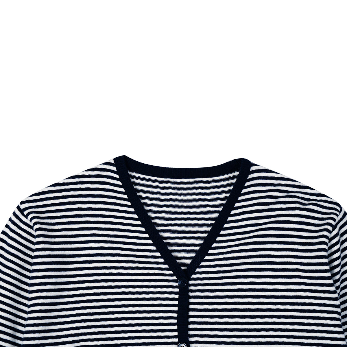 スモールストライプカーディガン / SMALL STRIPE CARDIGAN_NAVY