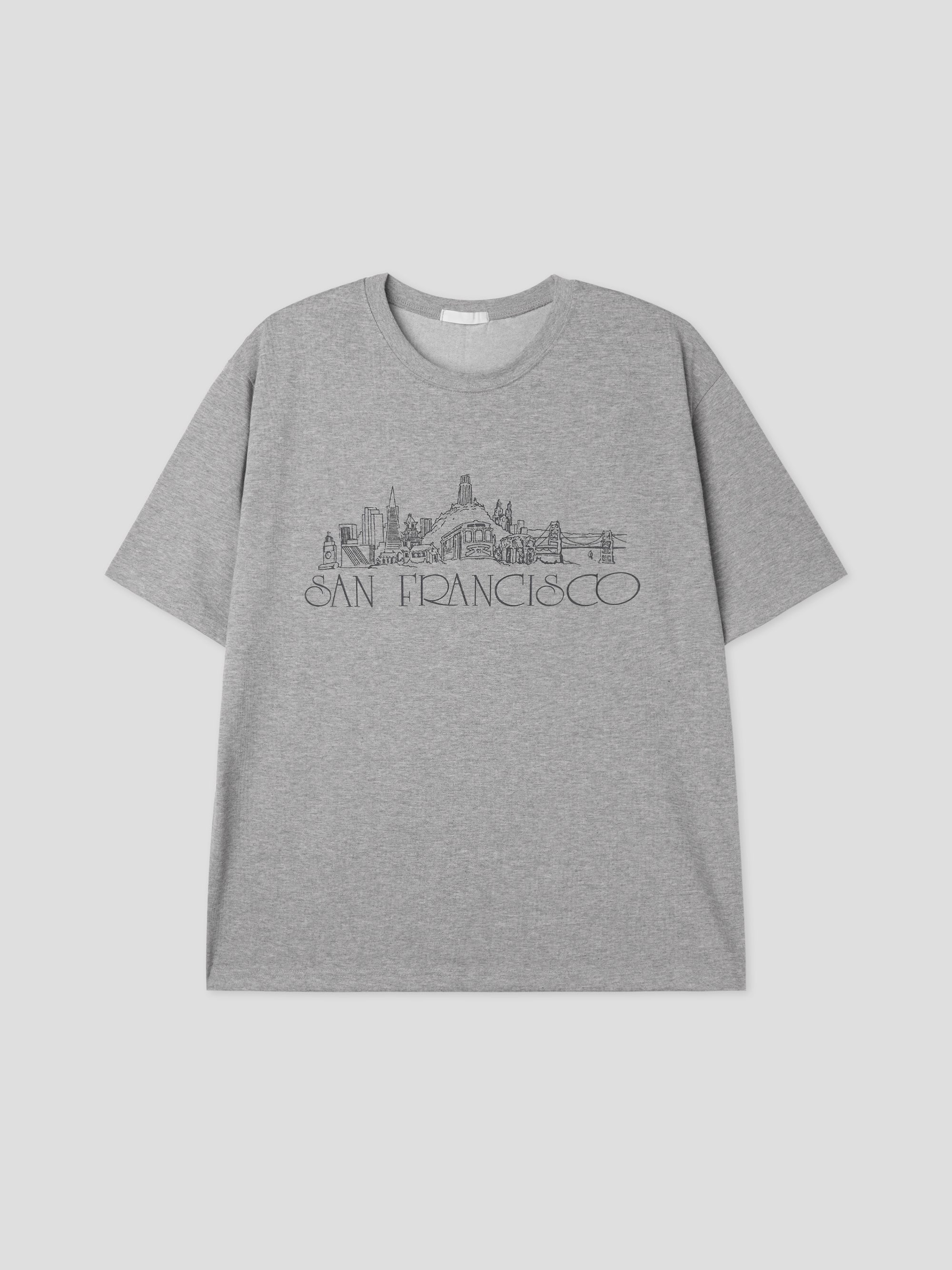 S.F city half-sleeves 3color