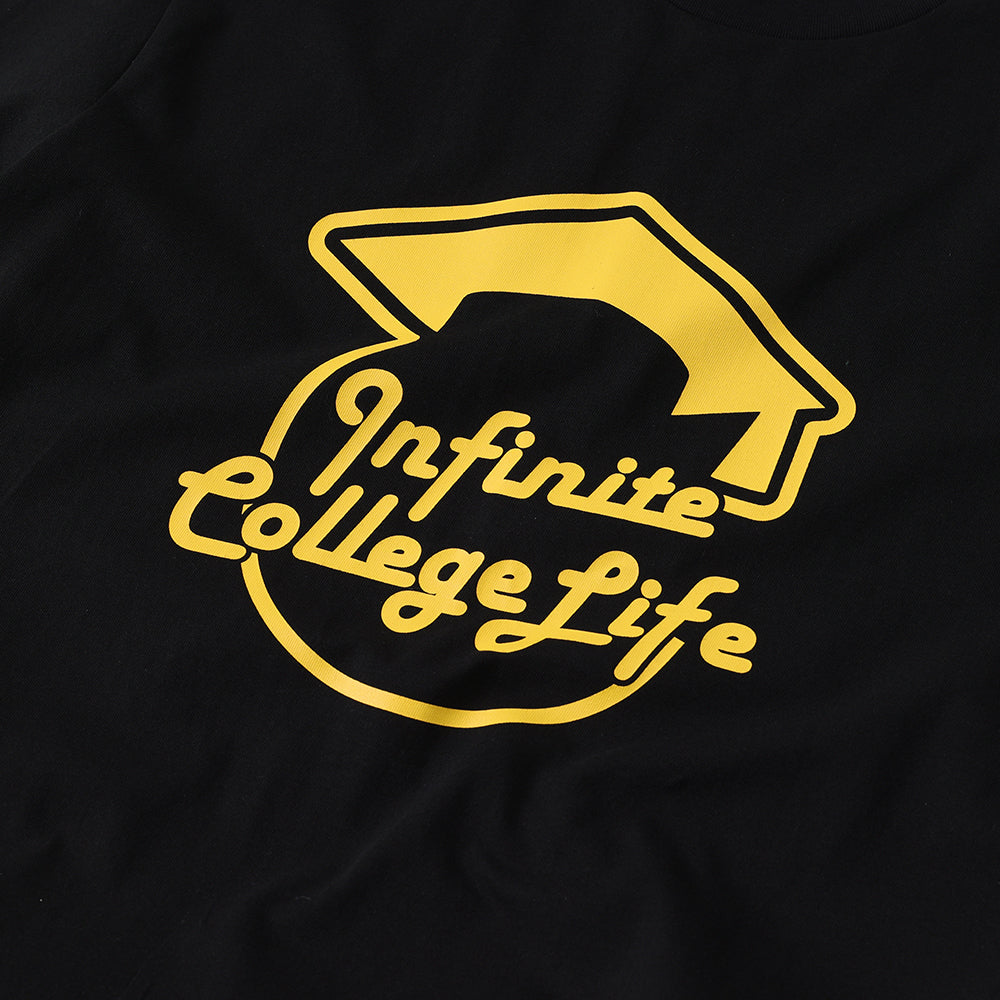 Infinite college life crew neck black Unisex T-shirt