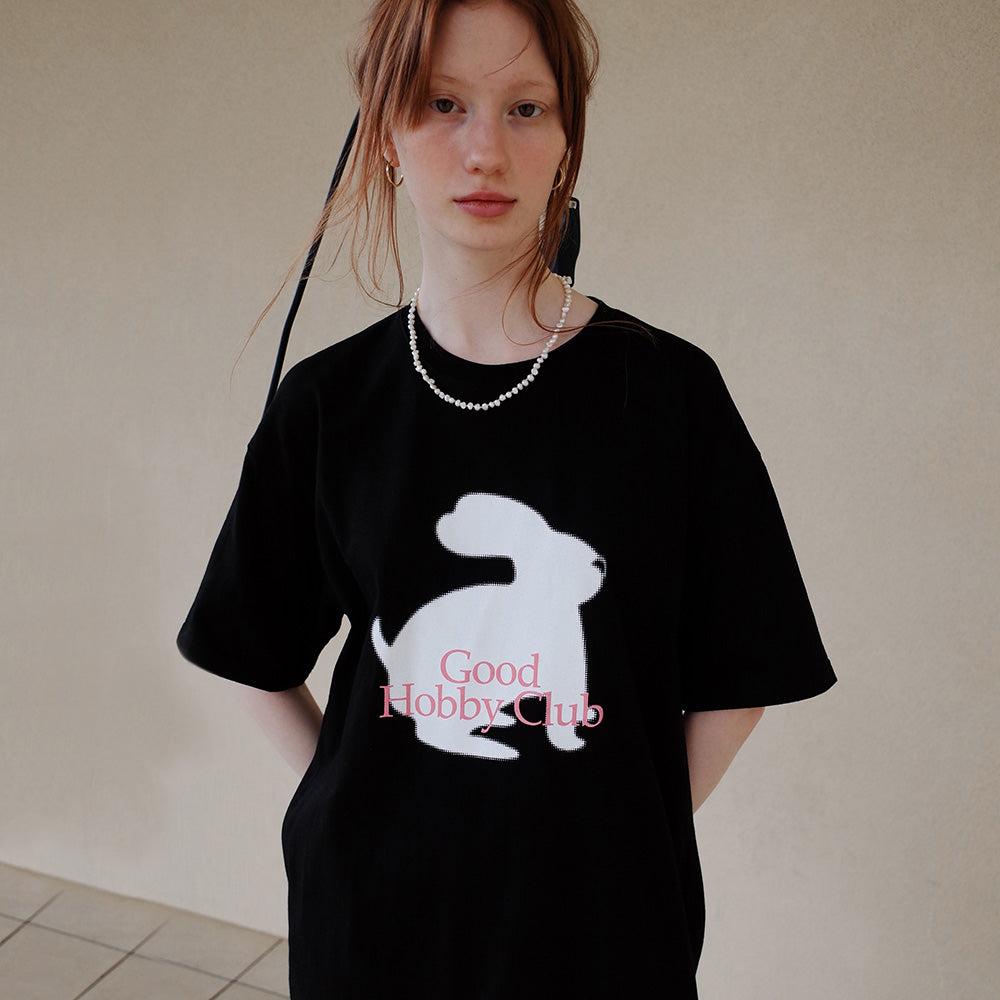 HOBBY RABBIT TEE_BLACK