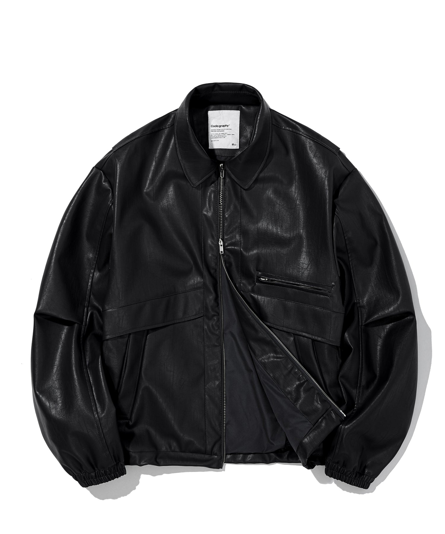 UTILITY ECO LEATHER A2 JACKET_BLACK