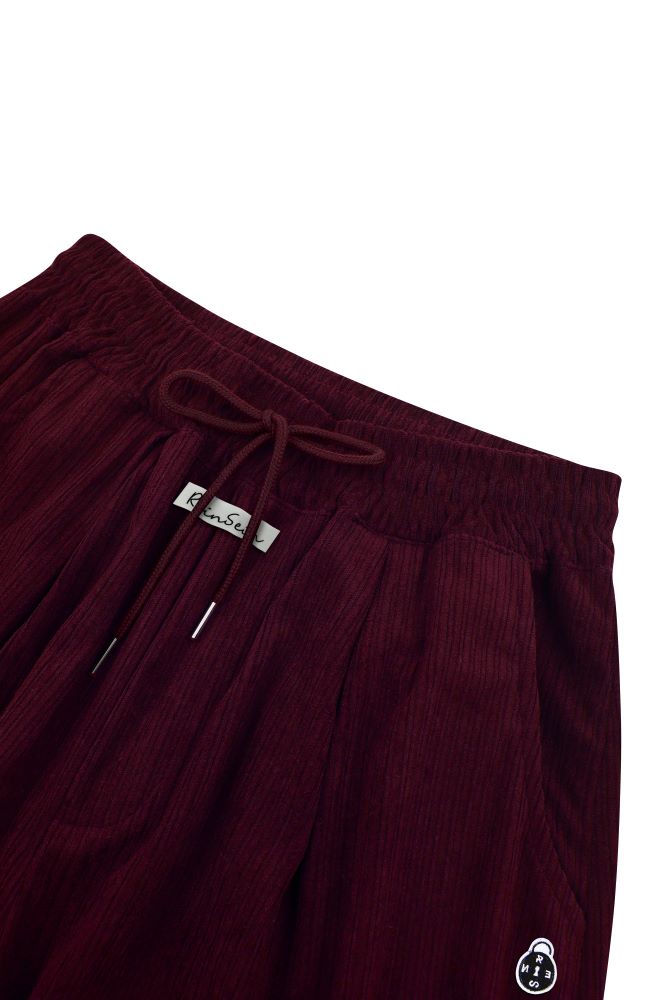 Corduroy balloon pants