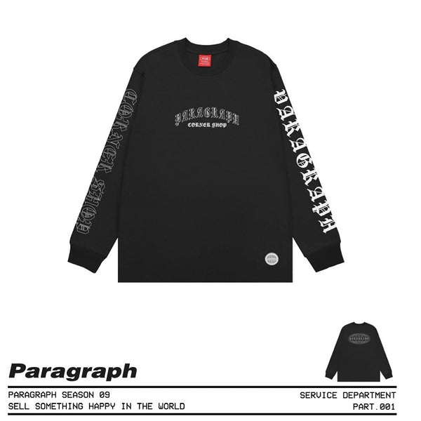 Paragraph(パラグラフ) オールドイングリッシュロゴロンT - Tシャツ