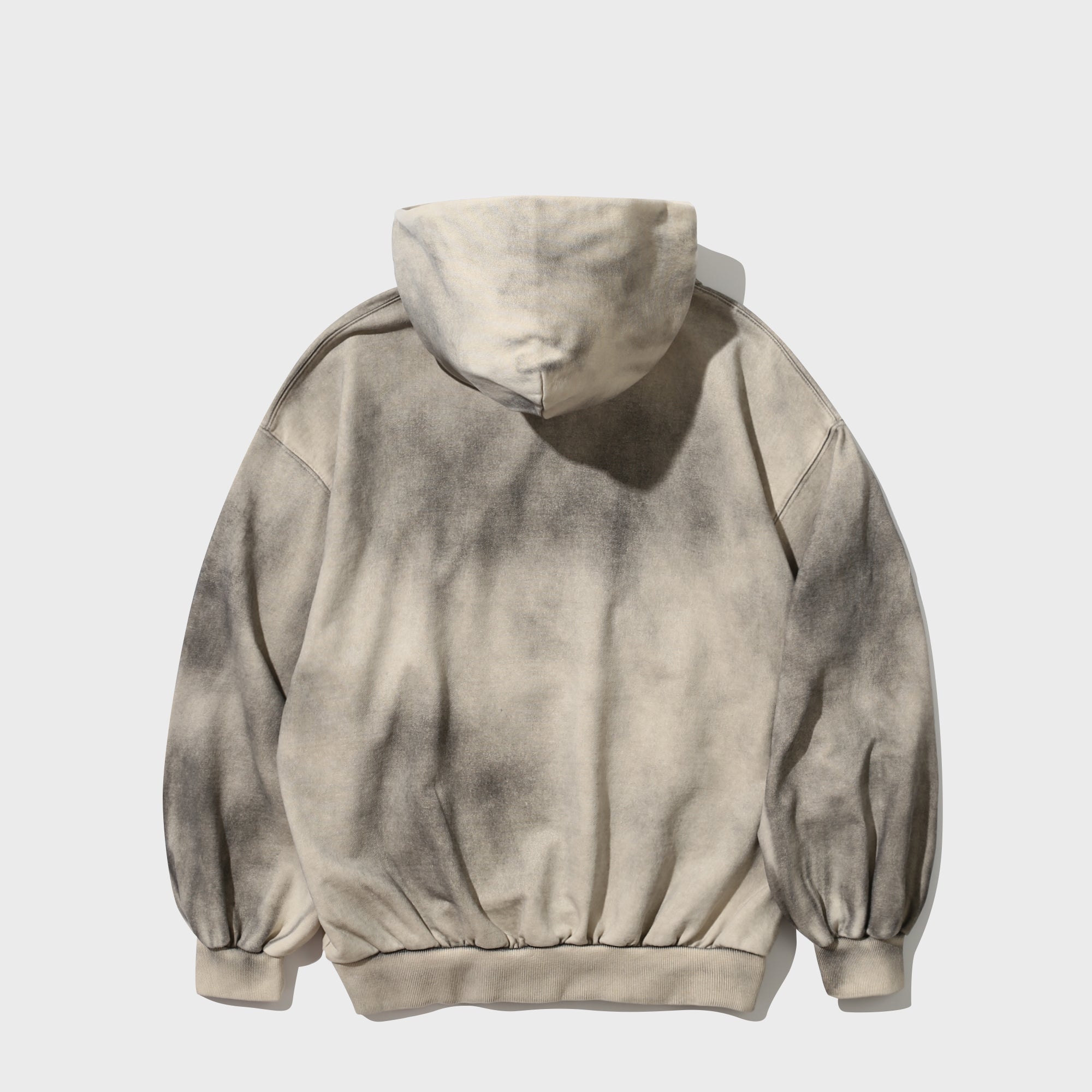 Vintage Oil Washed Hoodie (Cream)