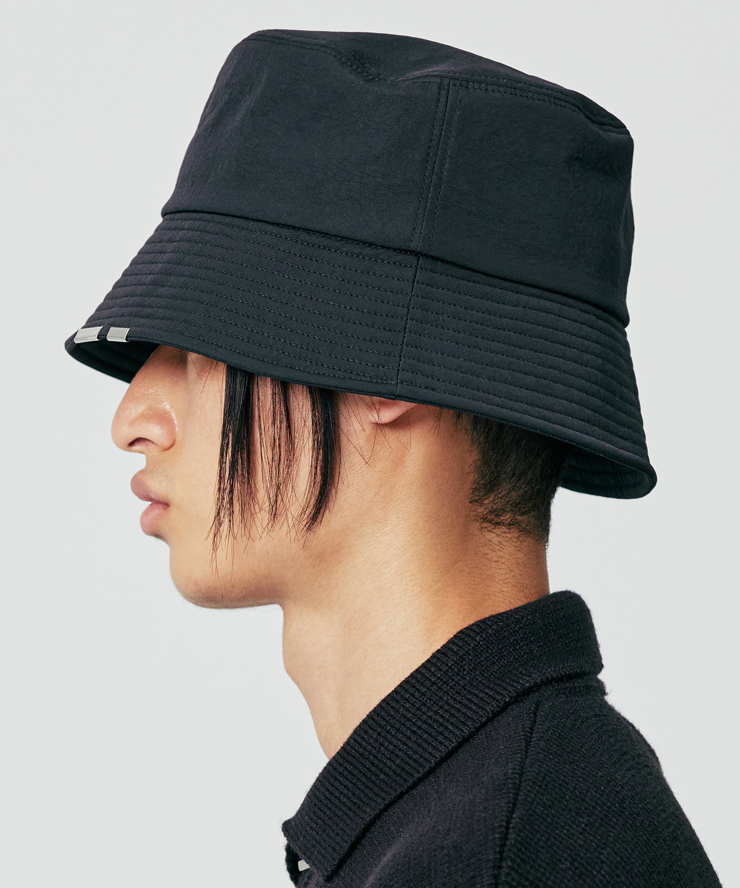 nylon drop tip bucket hat