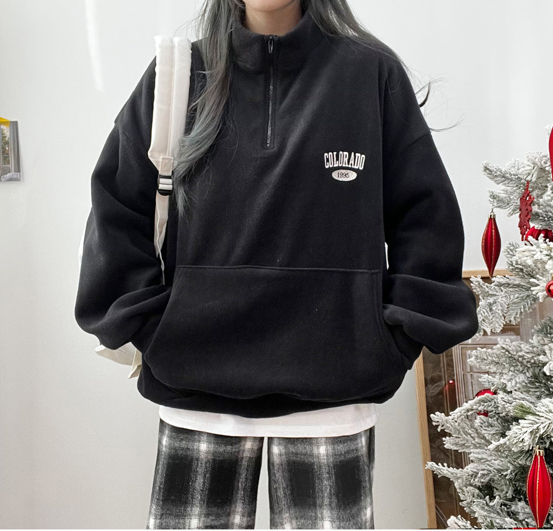 Colo Oversized Fit Fleece Sweatshirt