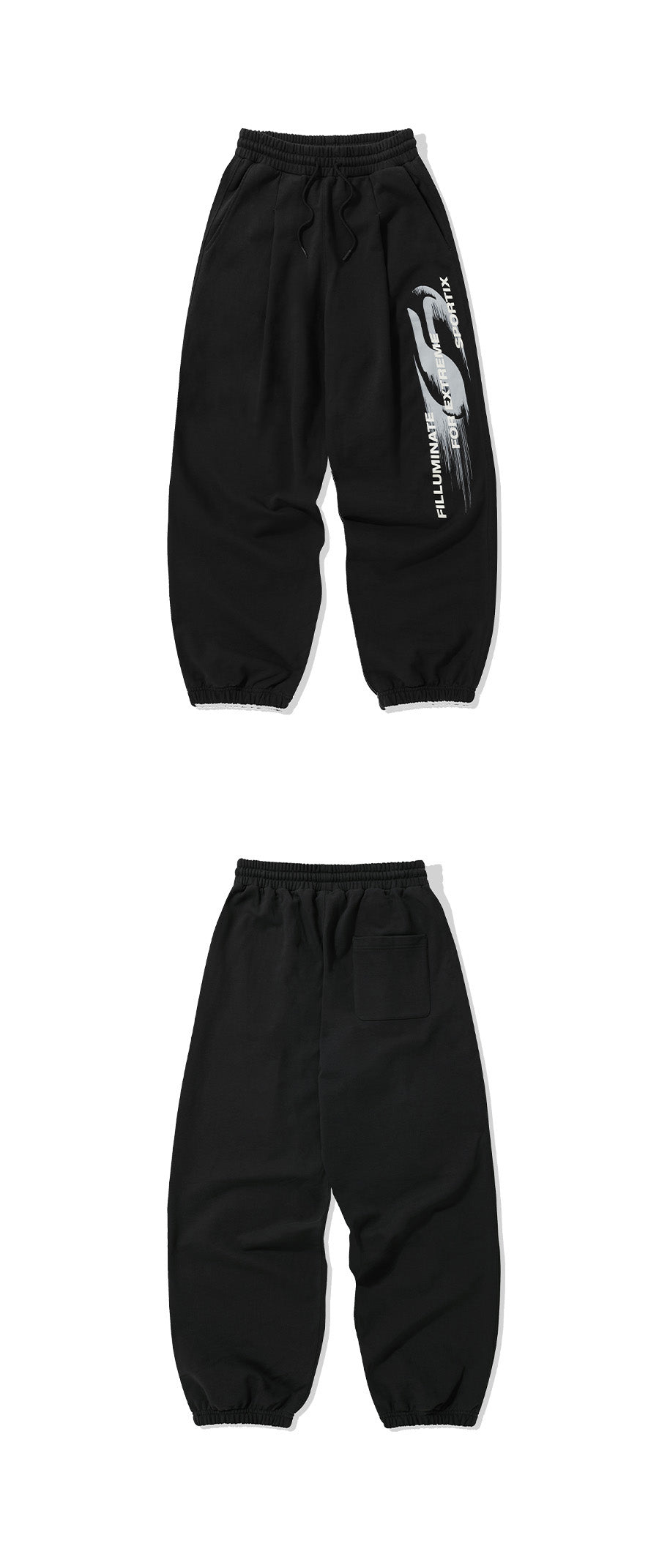 Modify Symbol Logo Sweat Pants-Black