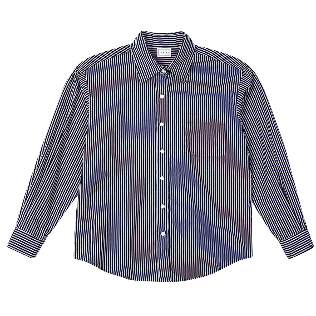 ストライプオーバーシャツ / STRIPE OVER SHIRT_NAVY