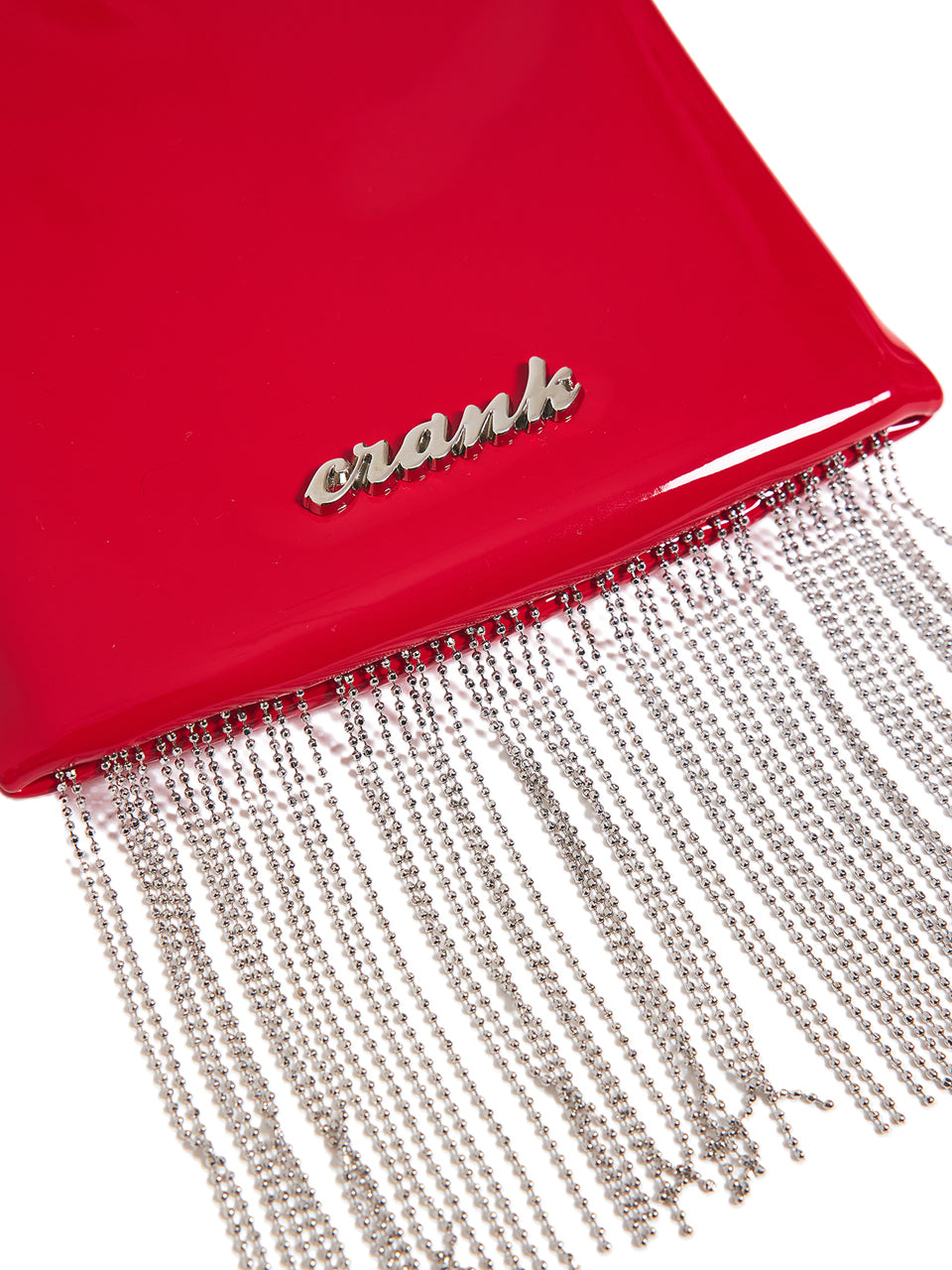 ENAMEL CHAIN FRINGE MINI BAG_RD