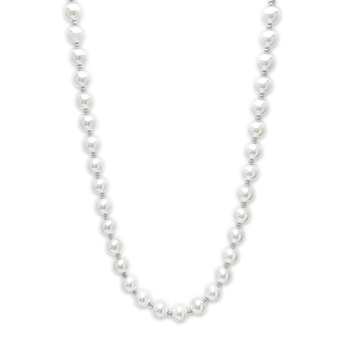 8mm Pearl Little Ball Chain Necklace