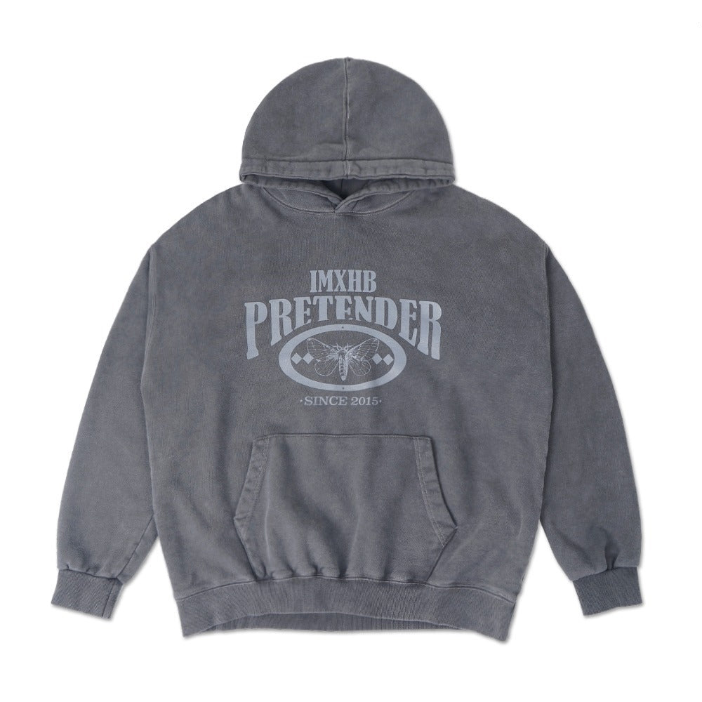 HUMAN PRETENDER LOGO HOODIE - PIGMENT CHARCOAL