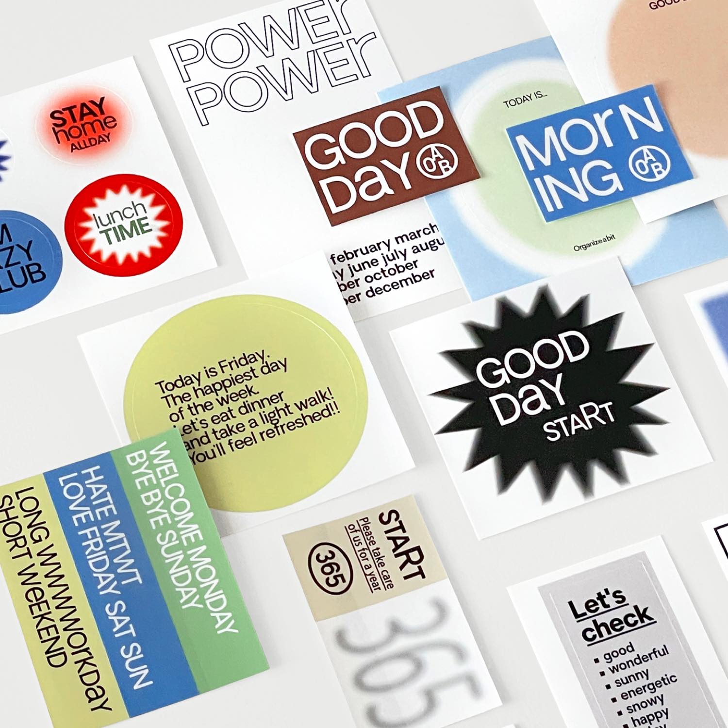 oab goodday pack / scrap sticker set