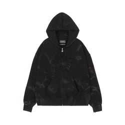 【24SS LSD COLLECTION】MUGUNG ブリーチウォッシュコットンパーカー ジップアップ