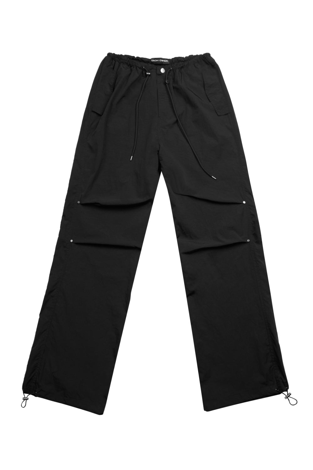 HIDDEN BUTTON PANTS_BLACK