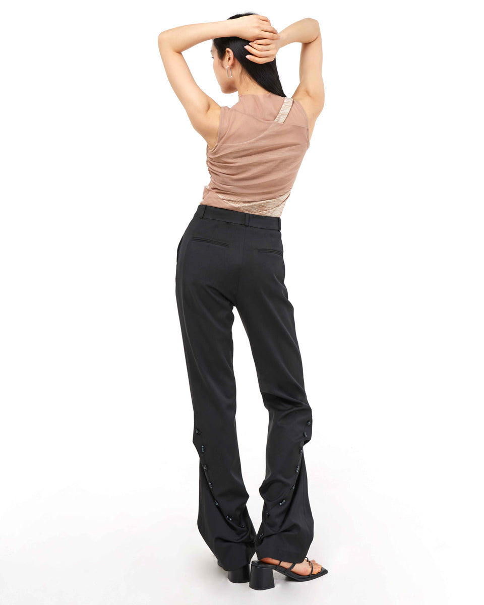 DOZI - Slim Trousers _ Black