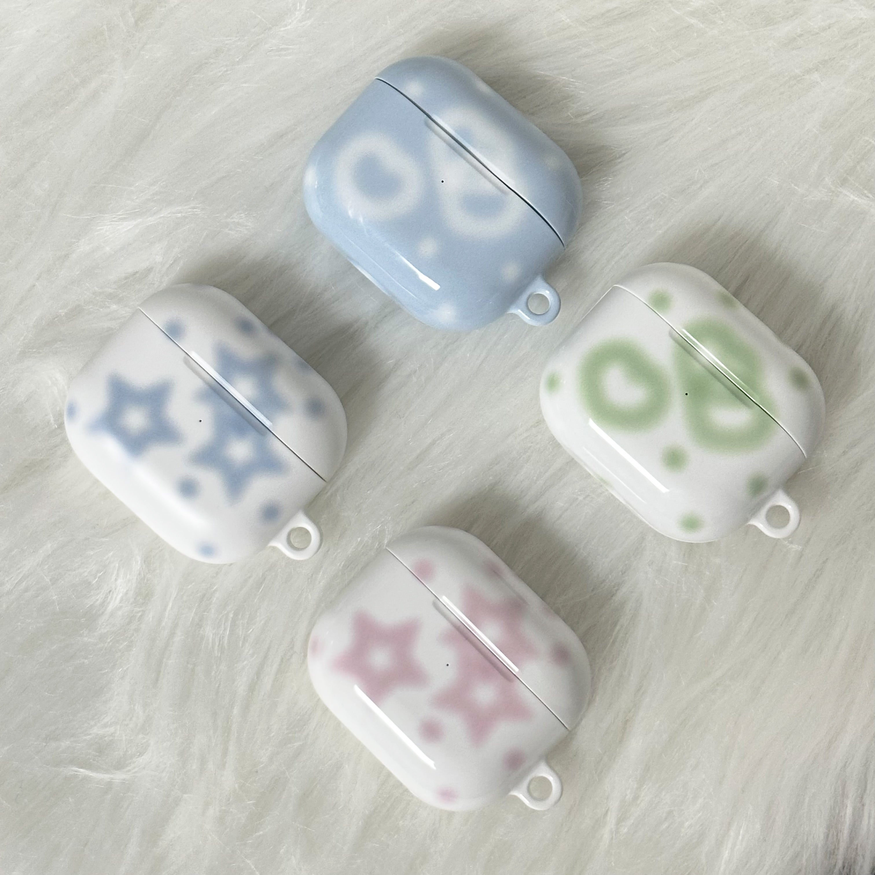 lollipop heart Airpods case-snow