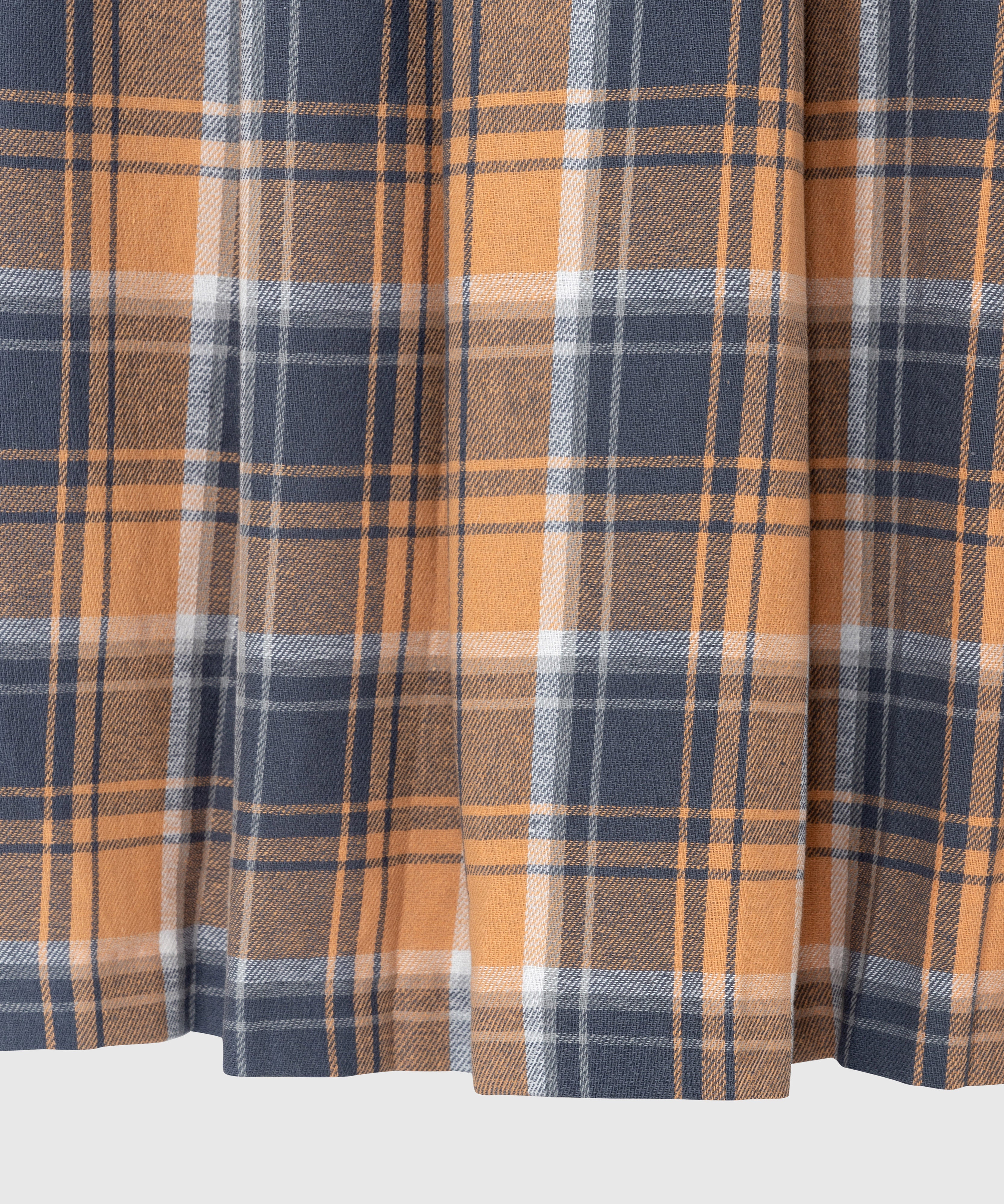 Plaid skirt_Orange