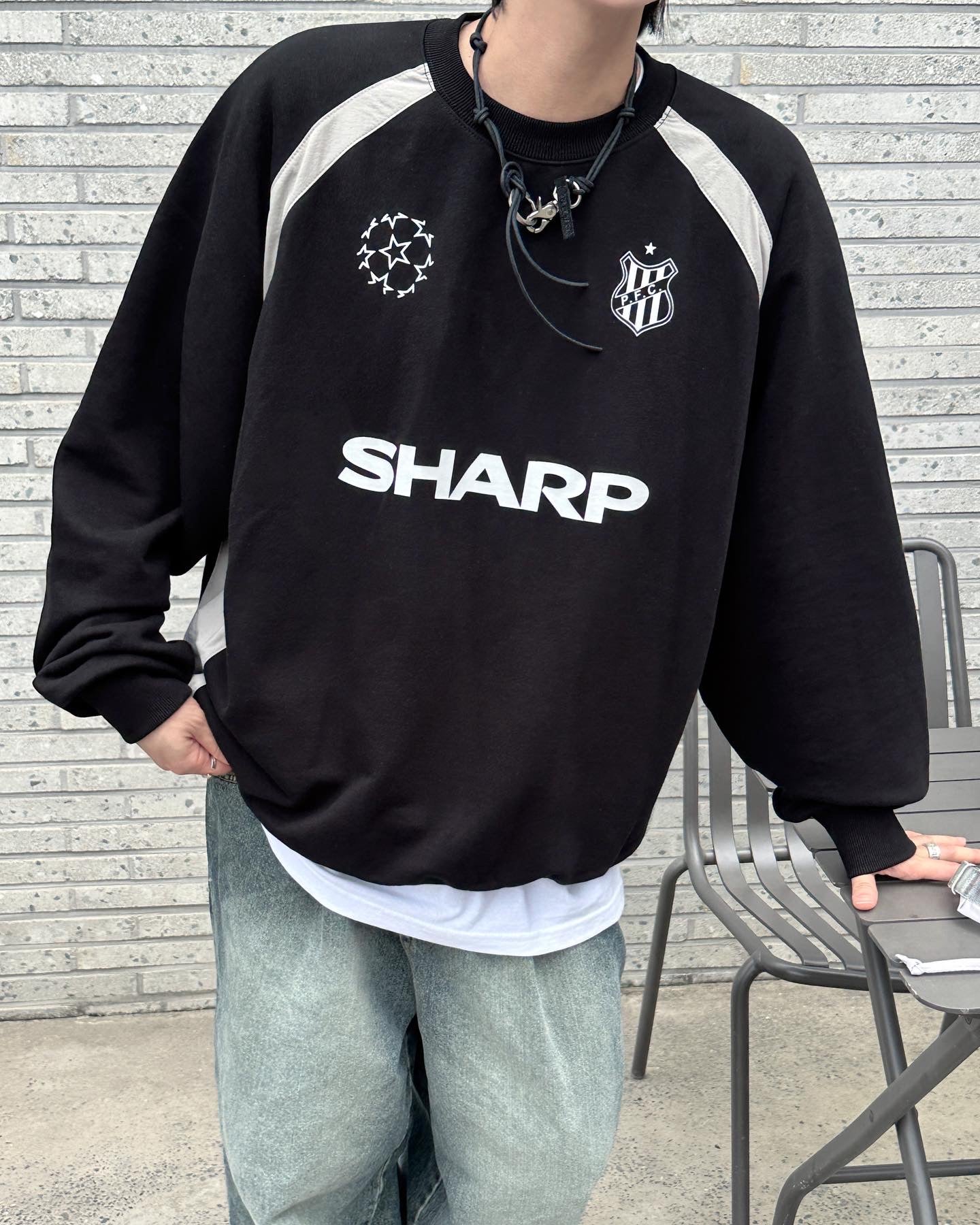 Block Oversized Fit Sweatshirt