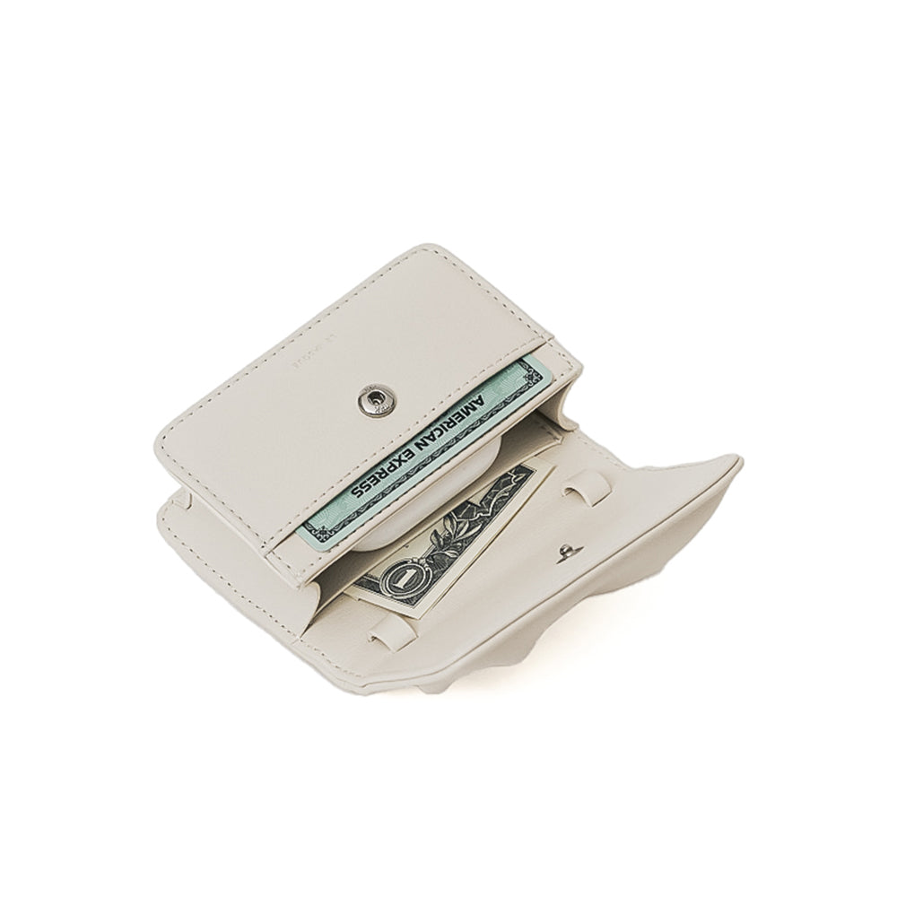 DOUGH Micro Bag & Airpods Card Wallets cream white