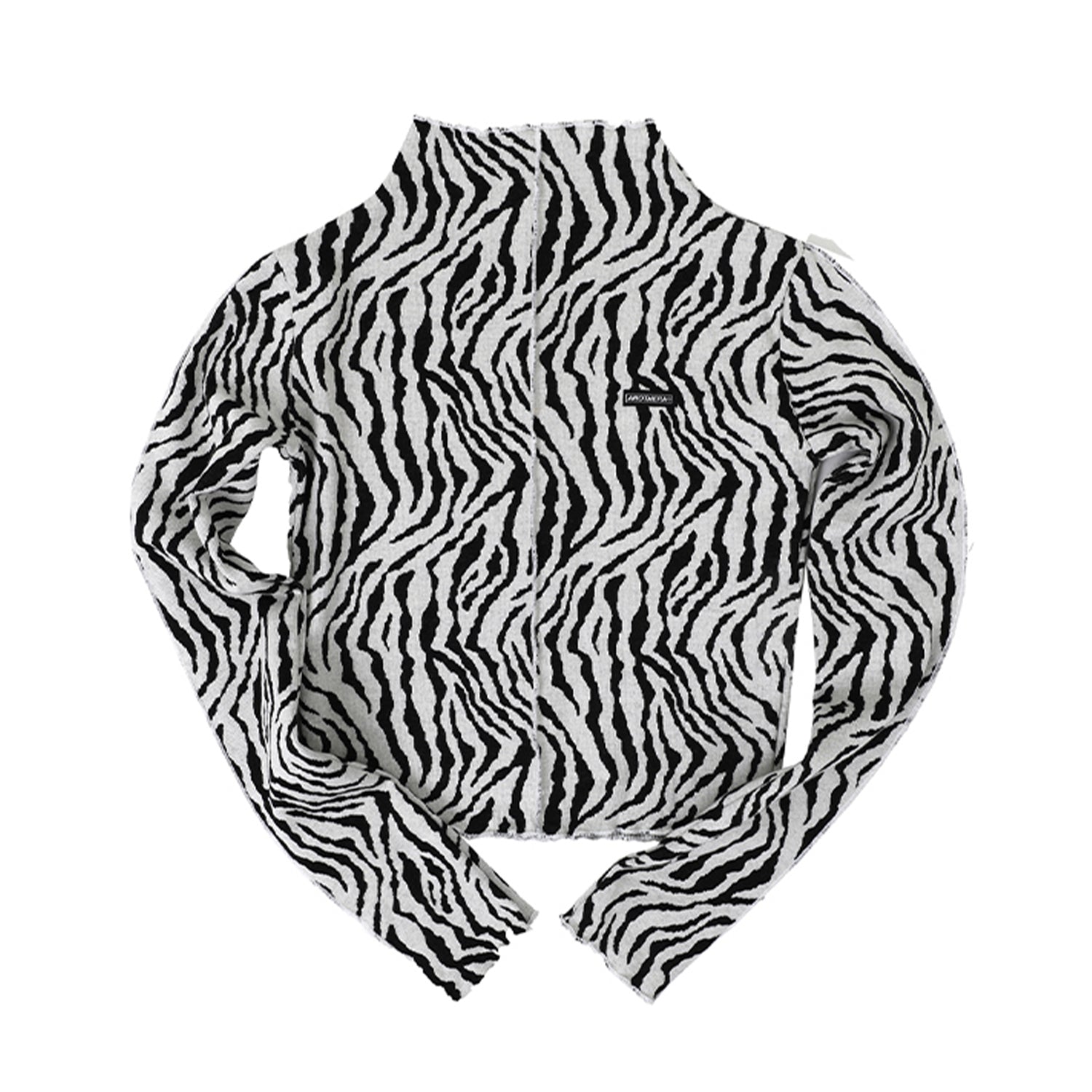 Zebra Half Neck Top (3 COLOR)(Copy)