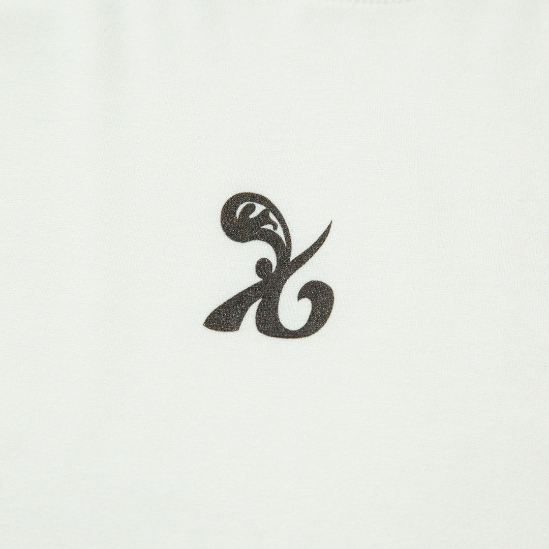 SYMBOL Crop long-sleeved T-Shirt (WHITE)